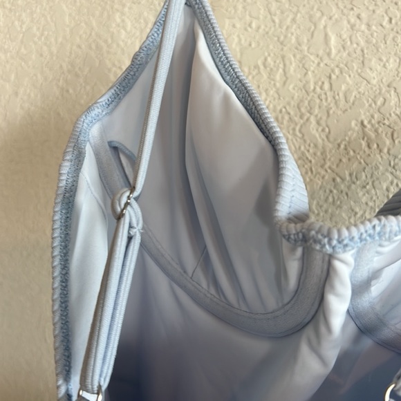 Jonathan Simkhai Noa Belted One Piece Sky swimsuit - Picture 11 of 13